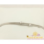 Серебряный браслет с шариками 9283110503р